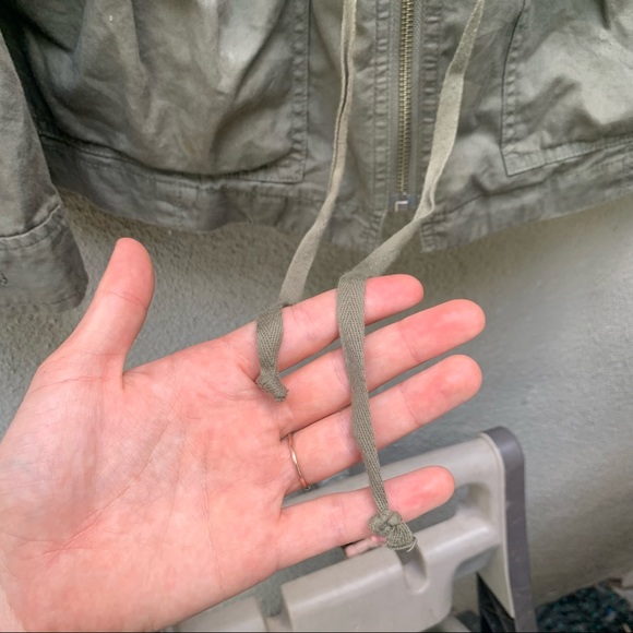 SALE Rubbish Olive Green Jacket w Hoodie Size XL - Picture 3 of 9